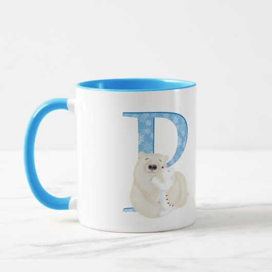 Tierisches ABC P ist für die Tasse von Eisbären be (Links)