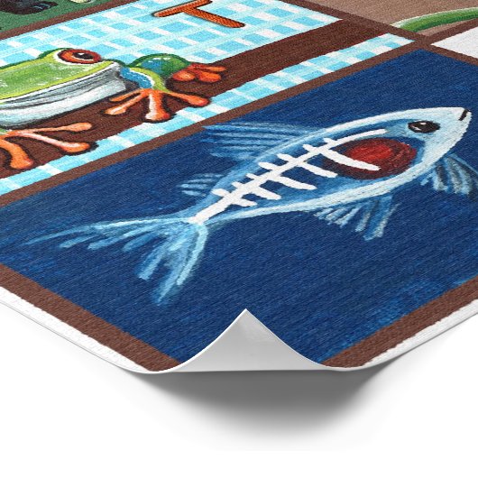 Tierisches ABC-Poster Poster (Ecke)