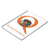 Tierisches ABC Q ist ein Quoll-Notebook Notizblock (Linke Seite)