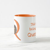 Tierisches ABC Q ist eine Quoll-Tasse Tasse (Zentrum)