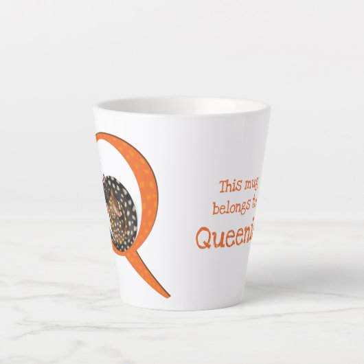 Tierisches ABC Q ist für die Tasse von Puppen-Latt (Vorderseite)