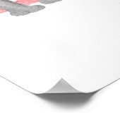 Tierisches ABC R ist für den Rhinodruck geeignet Poster (Ecke)