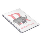 Tierisches ABC R ist für Rhino-Notebook geeignet Notizblock (Rechte Seite)