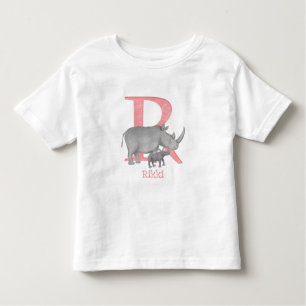 Tierisches ABC R ist für Rhino-T - Shirt bestimmt.