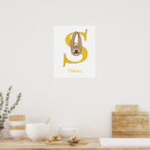 Tierisches ABC-System ist für den Druckauftrag gee Poster (Küche)