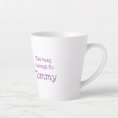 Tierisches ABC T ist für Tigerlatte Tasse (Rechts)