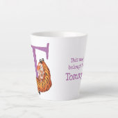 Tierisches ABC T ist für Tigerlatte Tasse (Vorderseite)