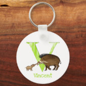 Tierisches ABC V ist für den Schlüsselring von Sch Schlüsselanhänger (Vorderseite)