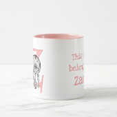 Tierisches ABC Z zur Behandlung der Zebra-Tasse Tasse (Zentrum)