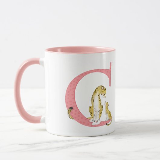 Tierisches ABC zur Tasse von Geparden (Links)
