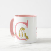 Tierisches ABC zur Tasse von Geparden (Vorderseite Links)