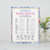 tierisches Babymatte [Aquarellfarben] Briefbogen (Stehend Vorderseite)