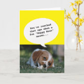 tierisches Foto Happy Hour Altes sonniges Geburtst Karte (Gelbe Blume)