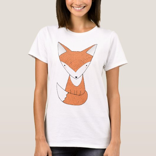 Tierisches grafisches T-Shirt niedlicher Fox-T - (Vorderseite)
