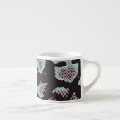 Tierisches Hautmuster, Vintages Design. Espressotasse (Rechts)