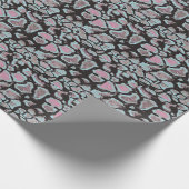 Tierisches Hautmuster, Vintages Design. Geschenkpapier (Ecke)