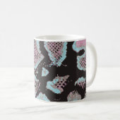 Tierisches Hautmuster, Vintages Design. Kaffeetasse (VorderseiteRechts)