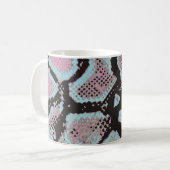 Tierisches Hautmuster, Vintages Design. Kaffeetasse (Vorderseite Links)