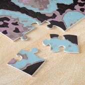 Tierisches Hautmuster, Vintages Design. Puzzle (Seite)
