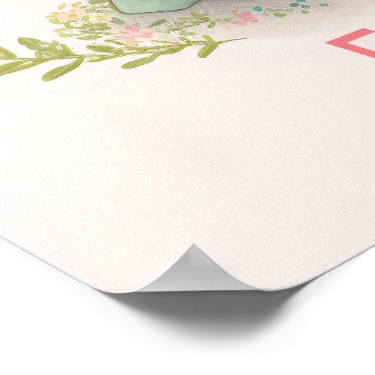 tierisches Kinderzimmer Poster (Ecke)