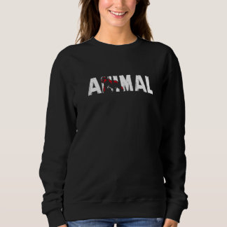 Tierisches Kraftdrehen Fitnessstudio Bodybuilding  Sweatshirt