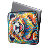 Tierisches Kunstdesign mit kühlem, dynamischem Des Laptopschutzhülle (Vorderseite Links)
