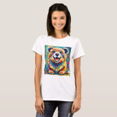 Tierisches Kunstdesign mit kühlem, dynamischem Des T-Shirt (Vorne ganz)