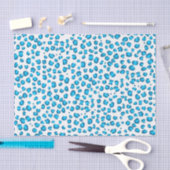 Tierisches Leopard Muster blaues Geschenk Seidenpapier (Handwerk)