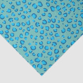 Tierisches Leopard Muster blaues Geschenk Seidenpapier (Ausschnitt)