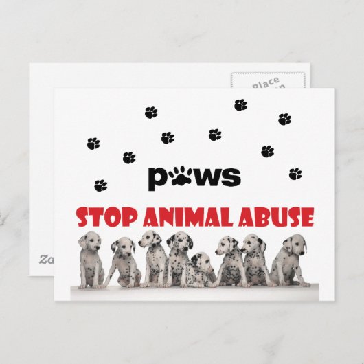 tierisches Lover Postkarte (Vorne/Hinten)