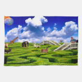 tierisches Planet Geschirrtuch (Horizontal)