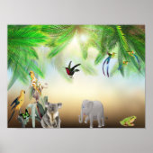 tierisches Planet Poster (Vorne)