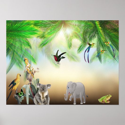 tierisches Planet Poster (Vorne)