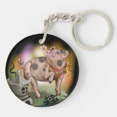 Tierjahr des Schweins Schlüsselanhänger (Rückseite)