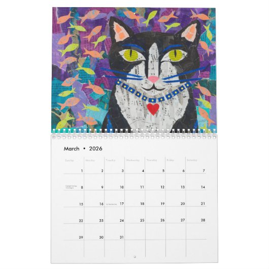 Tierkalender Kalender (Mär 2026)