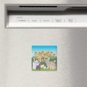 Tierkaninchen 🐰 Magnet (In Situ (Geschirrspüler))