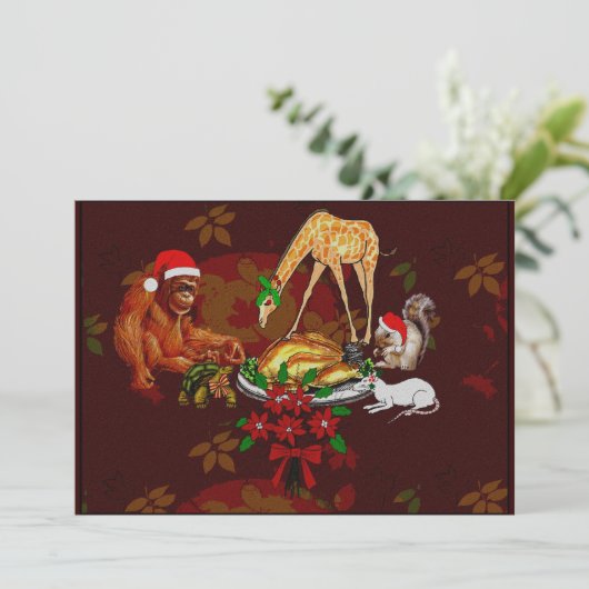 Tierkannibale Einladung (Stehend Vorderseite)