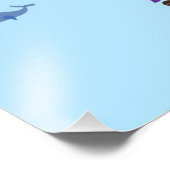 Tierkarte der Welt Fotodruck (Ecke)