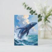 Tierkarte für Blauwale (Stehend Vorderseite)