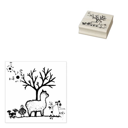 Tierkartographie Gummistempel (Stempel)