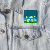 Tierkartoon Button (Beispiel)
