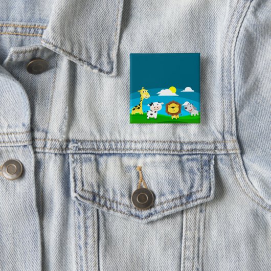 Tierkartoon Button (Beispiel)
