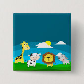 Tierkartoon Button (Vorderseite)