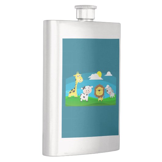 Tierkartoon Flachmann (Rechts)