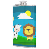 Tierkartoon Flachmann (Links)