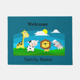 Tierkartoon Fußmatte