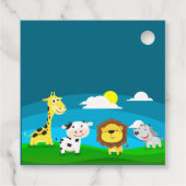 Tierkartoon Geschenkanhänger (Rückseite)