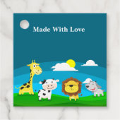 Tierkartoon Geschenkanhänger (Vorderseite)