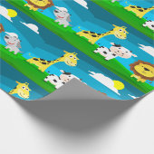 Tierkartoon Geschenkpapier (Ecke)
