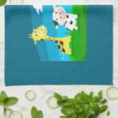 Tierkartoon Geschirrtuch (Gefaltet)